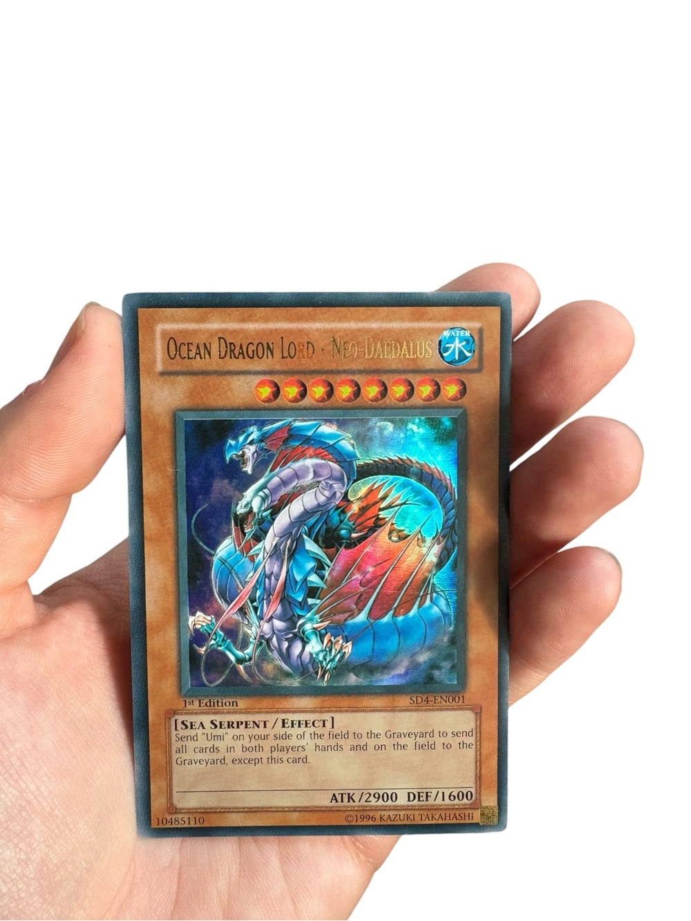 Yu-Gi-Oh Ocean Dragon Lord Neo-Daedalus SD4-EN001 1st Edition Ultra Rare